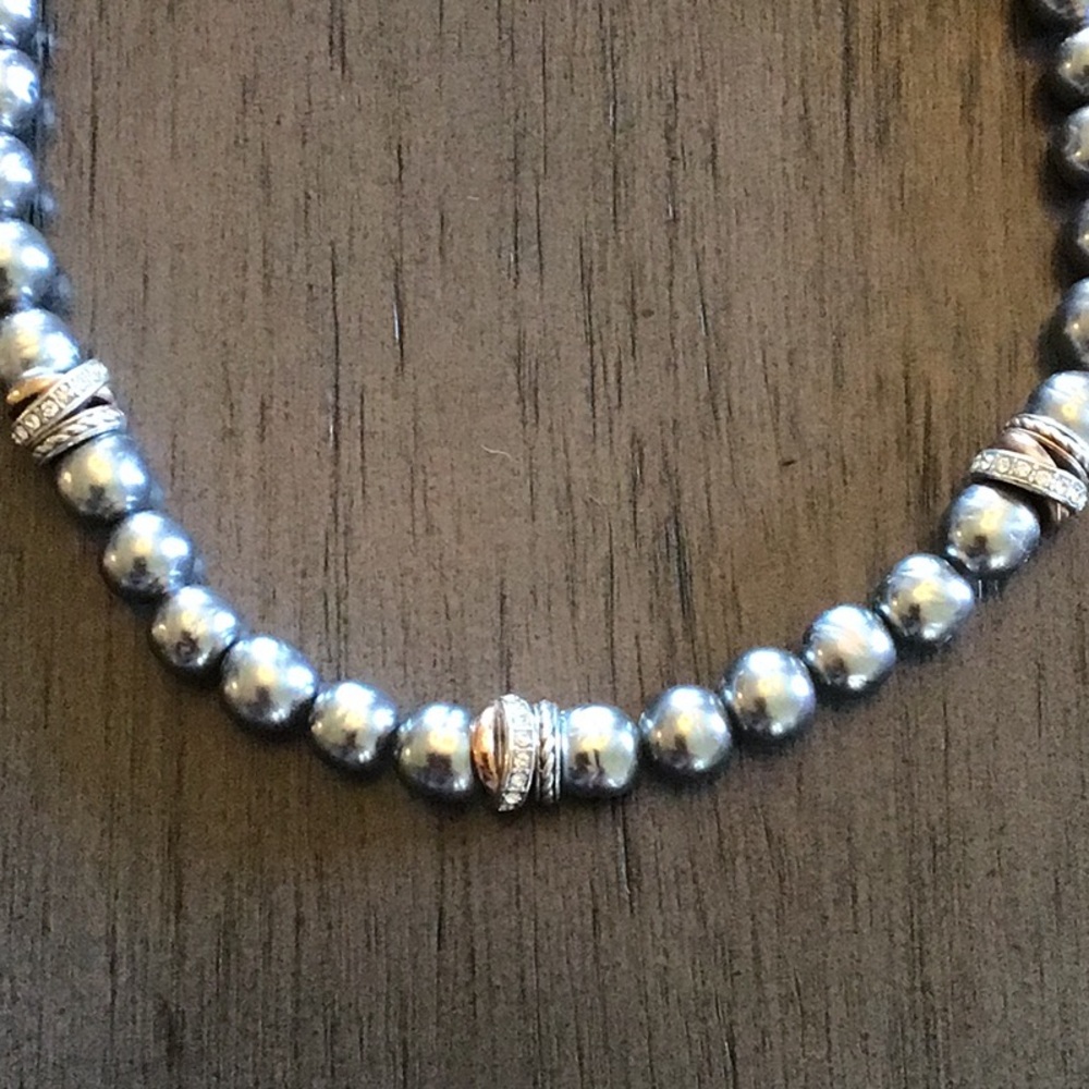 Brighton Silver-Tone Beaded Necklace - Picture 3 of 3